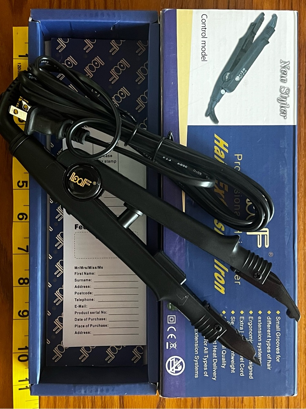 Pro Hair Extension Iron for K-Tips/U-Tips/hot fusion application